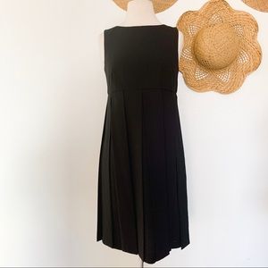 Black Cabi Empire waist pleated flapper dress